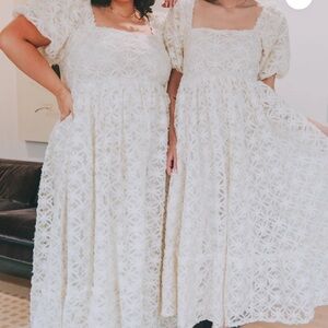 Off White midi dress- bridal dress size 2xl